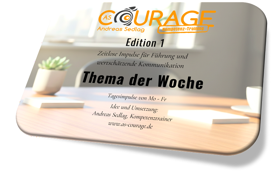 Tischaufsteller Thema der Woche