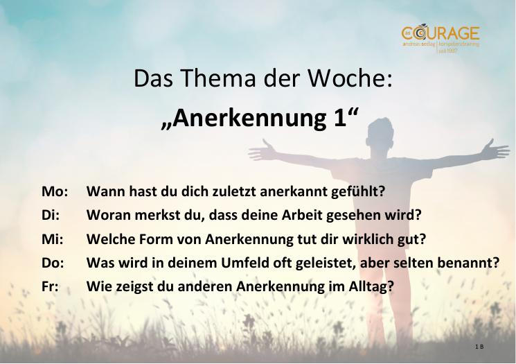 Karte Rückseite – 5 Impulsfragen Mo–Fr